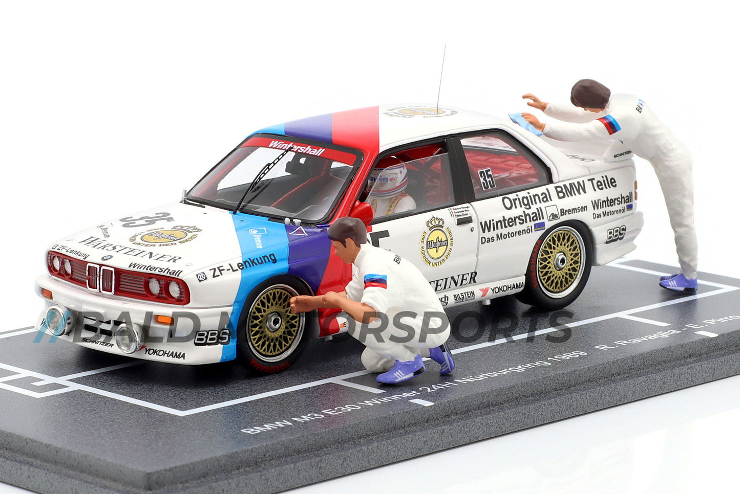 BMW M3 E30 BMW M Team Schnitze Ravaglia, Pirro, Giroix 24h Nürburgring 1989 1:43 Spark
