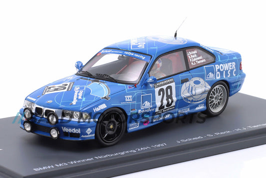 BMW M3 E36 Sieger 24h Nürburgring 1997 Scheid, Reck, Tiemann, Zakowski 1:43 Spark