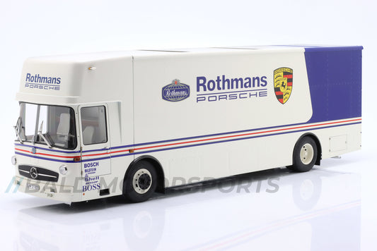 Mercedes Benz Renntransporter O 317 Rothmans Porsche 1:18 Schuco