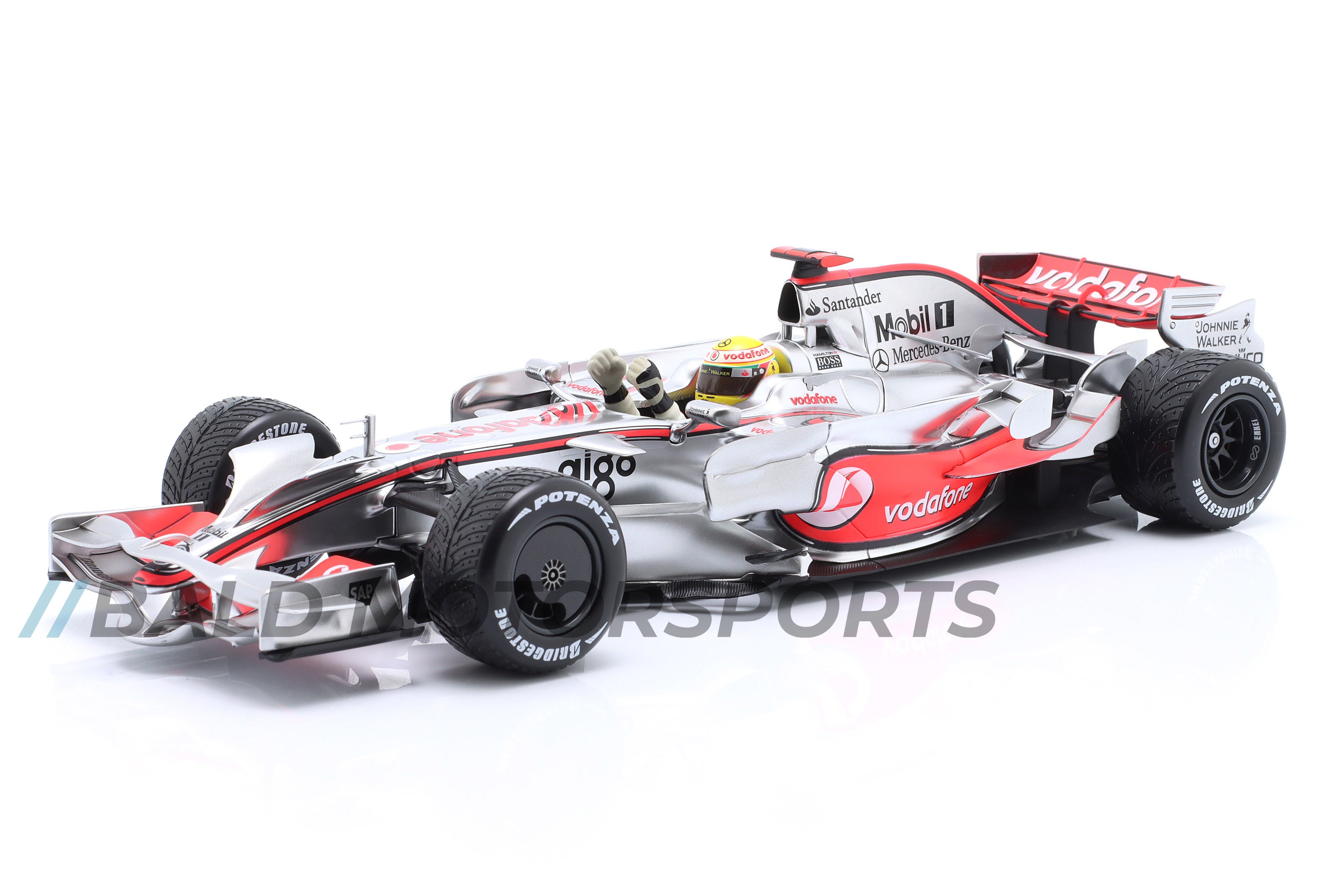 1:24 McLaren Mercedes MP4 23 Lewis Hamilton 2008 Dünya Şampiyonu