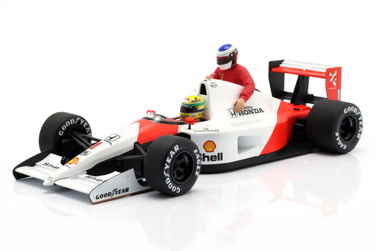 McLaren MP4/6 Alesi Riding on Ayrton Senna Car Formel 1 Weltmeister 1991 1:18 Minichamps