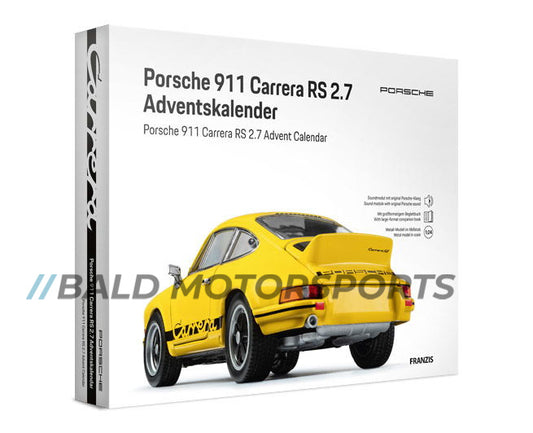 Adventskalender Porsche 911 Carrera RS 2.7 gelb 1:24 Franzis