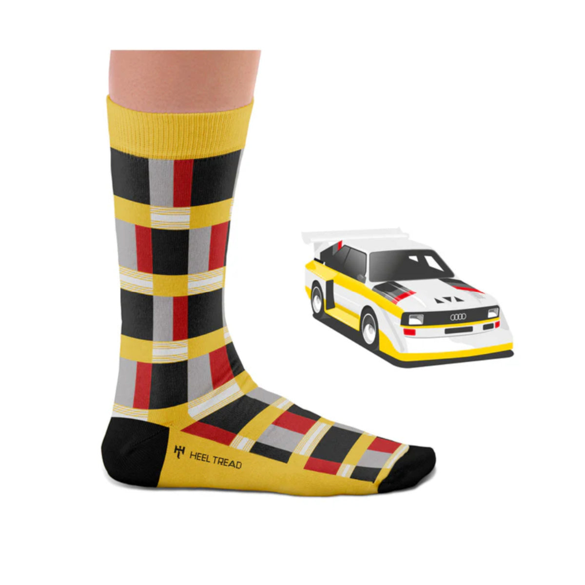 Hochwertige Motorsportsocken Quattro Heel Tread