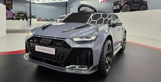 Audi RS6 Avant GT Kinderauto 12 Volt grau mit Fernbedienung