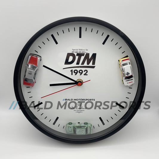 Bald Motorsports handmade wall clock "DTM 1992" 22.5 cm, quartz movement