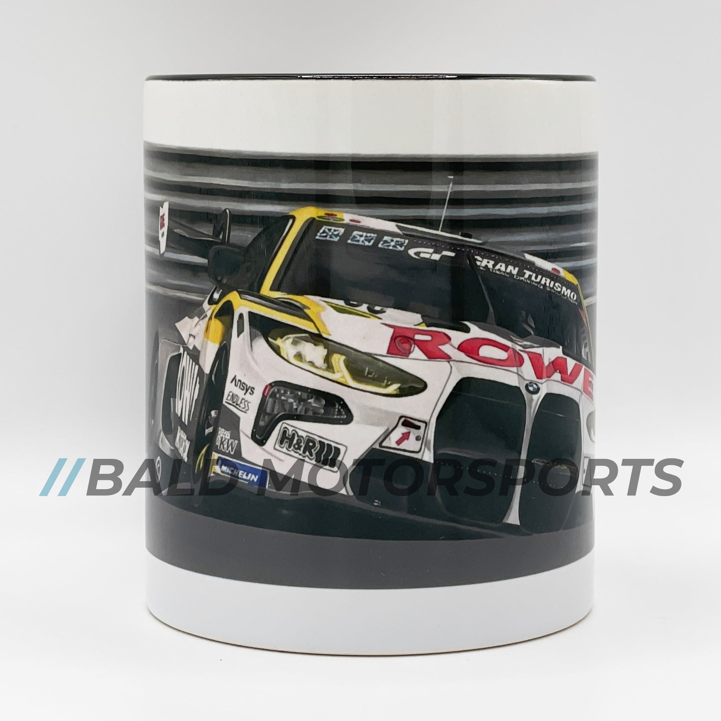 Bald Motorsports hochwertige Keramiktasse Motiv "BMW M4 GT3 Karussell"