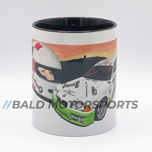 Bald Motorsports hochwertige Keramiktasse Motiv "Sabine mit Eifelblitz"