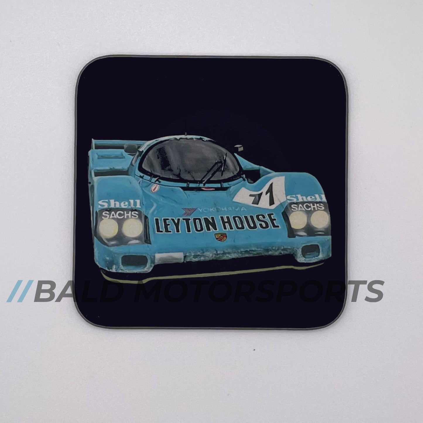 Bald Motorsports Untersetzer aus Hartfaser Motiv "Leyton House"