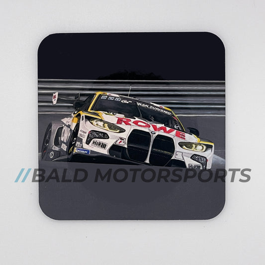 Bald Motorsports Untersetzer aus Hartfaser Motiv "BMW M4 GT3 Karussell"