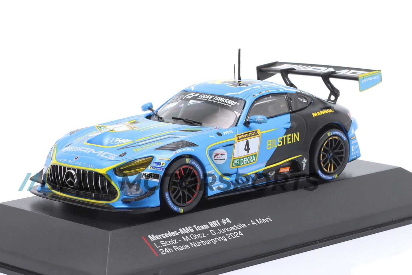 Mercedes-Benz AMG GT3 Evo Team HRT Götz, Juncadella, Stolz 24h Nürburgring 2024 Ixo 1:43