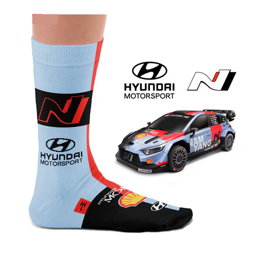 Hochwertige Motorsportsocken Hyundai WRC Heel Tread