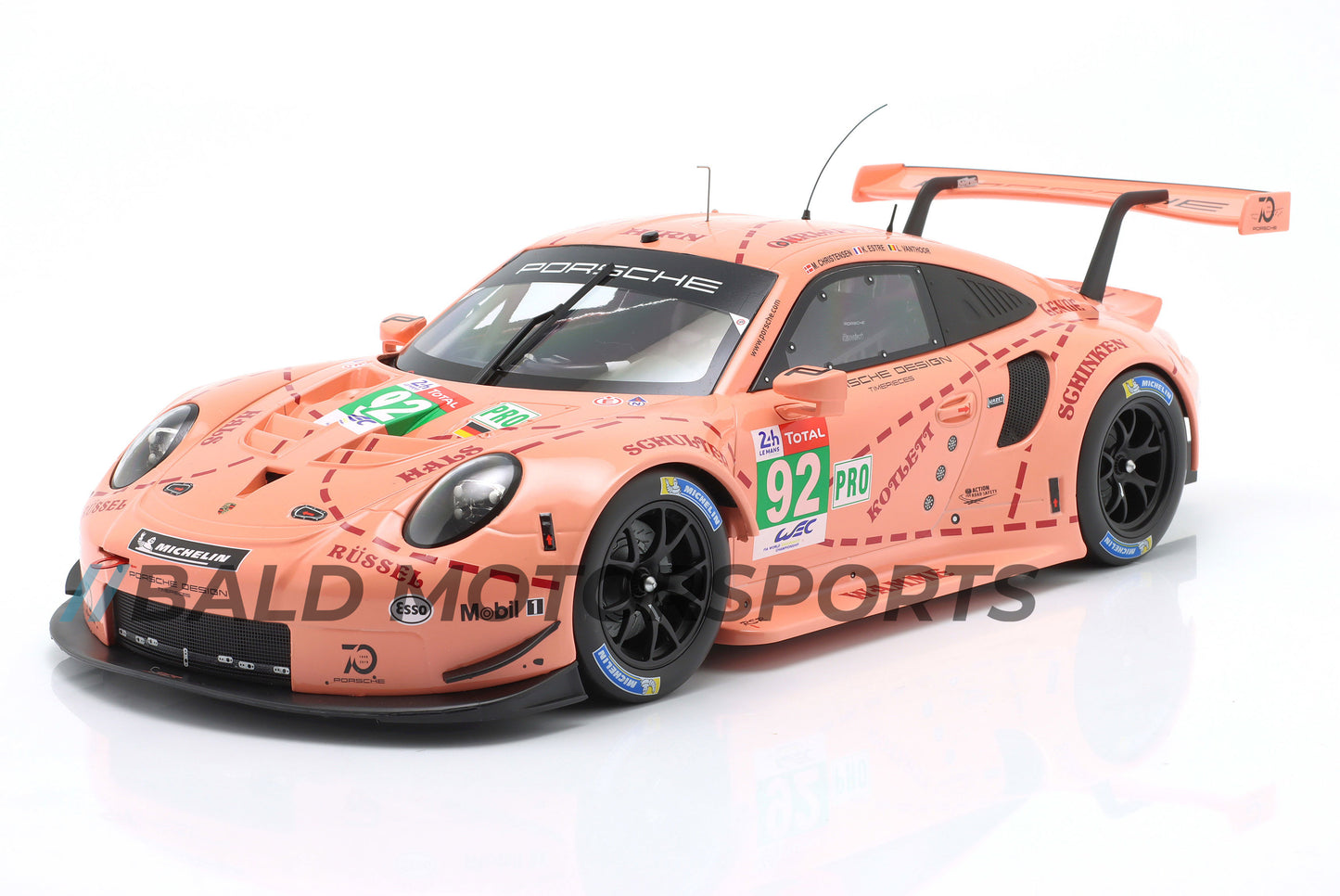 Porsche 911 (991) RSR "Pink Pig" Porsche GT Team Sieger 24h Le Mans 2018 1:12 Ixo