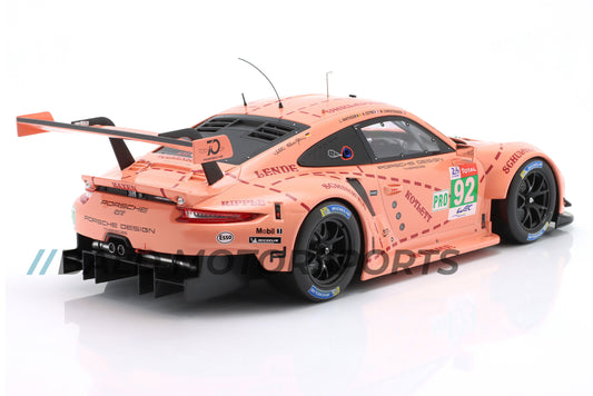 Porsche 911 (991) RSR "Pink Pig" Porsche GT Team Sieger 24h Le Mans 2018 1:12 Ixo