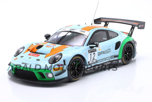 Porsche 911 GT3 R GPX Racing Campbell, Pilet, Jaminet 24h Spa 2020 1:18 Ixo