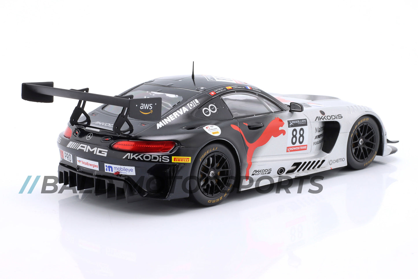 Mercedes-Benz AMG GT3 Evo Sieger 24h Spa 2022 Gounon, Juncadella, Marciello 1:18 Ixo