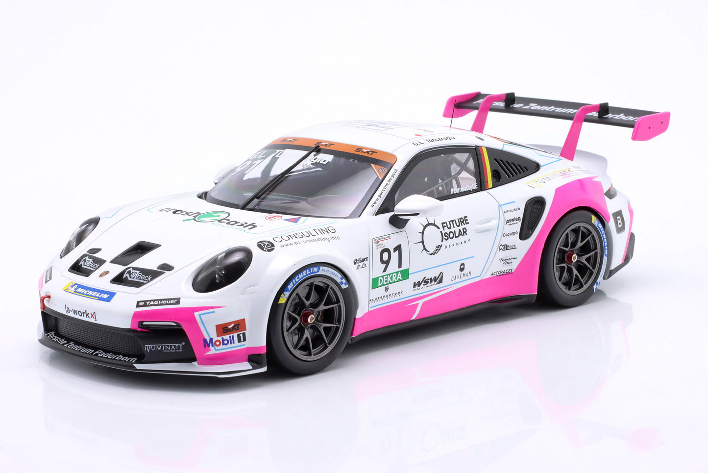 Porsche 911 (992) GT3 Cup [a-workx] by Porsche Paderborn PCC Deutschland Gian Luca Tüccaroglu 2025 1:18 Ixo