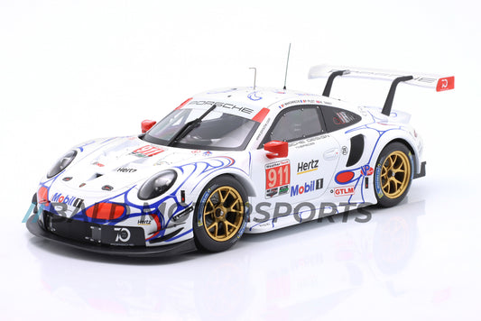 Porsche 911 (991) RSR Porsche GT Team Klassensieger Petit LeMans IMSA 2018 1:18 Ixo
