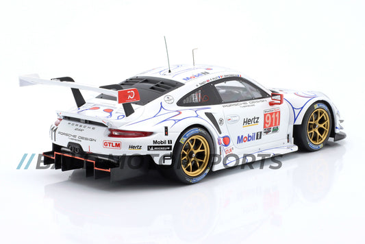 Porsche 911 (991) RSR Porsche GT Team Klassensieger Petit LeMans IMSA 2018 1:18 Ixo