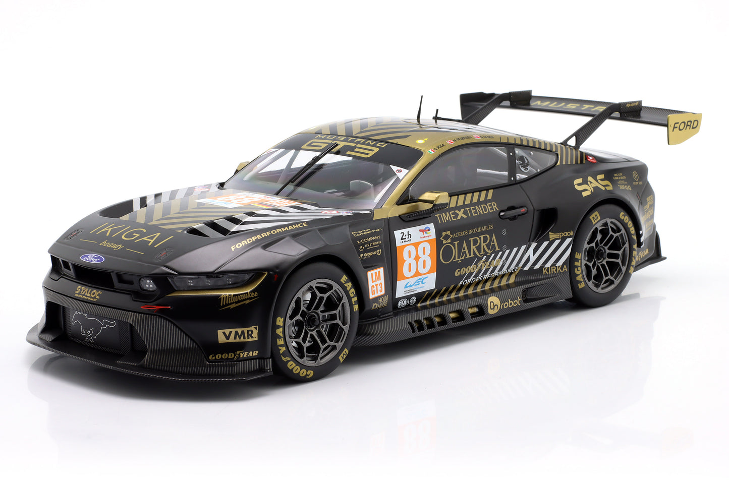 Ford Mustang GT3 Proton Competition 24h Le Mans 2024 Roda, Pedersen, Olsen 1:18 Ixo