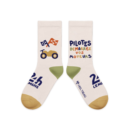Hochwertige Kindersocken Motorsportsocken Le Mans Größe 26-30