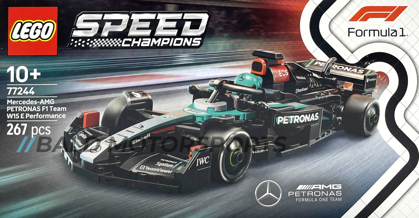 Lego Speed Champions 77244 Mercedes-AMG Petronas F1-Team W15 E Performance Formel-1-Rennwagen