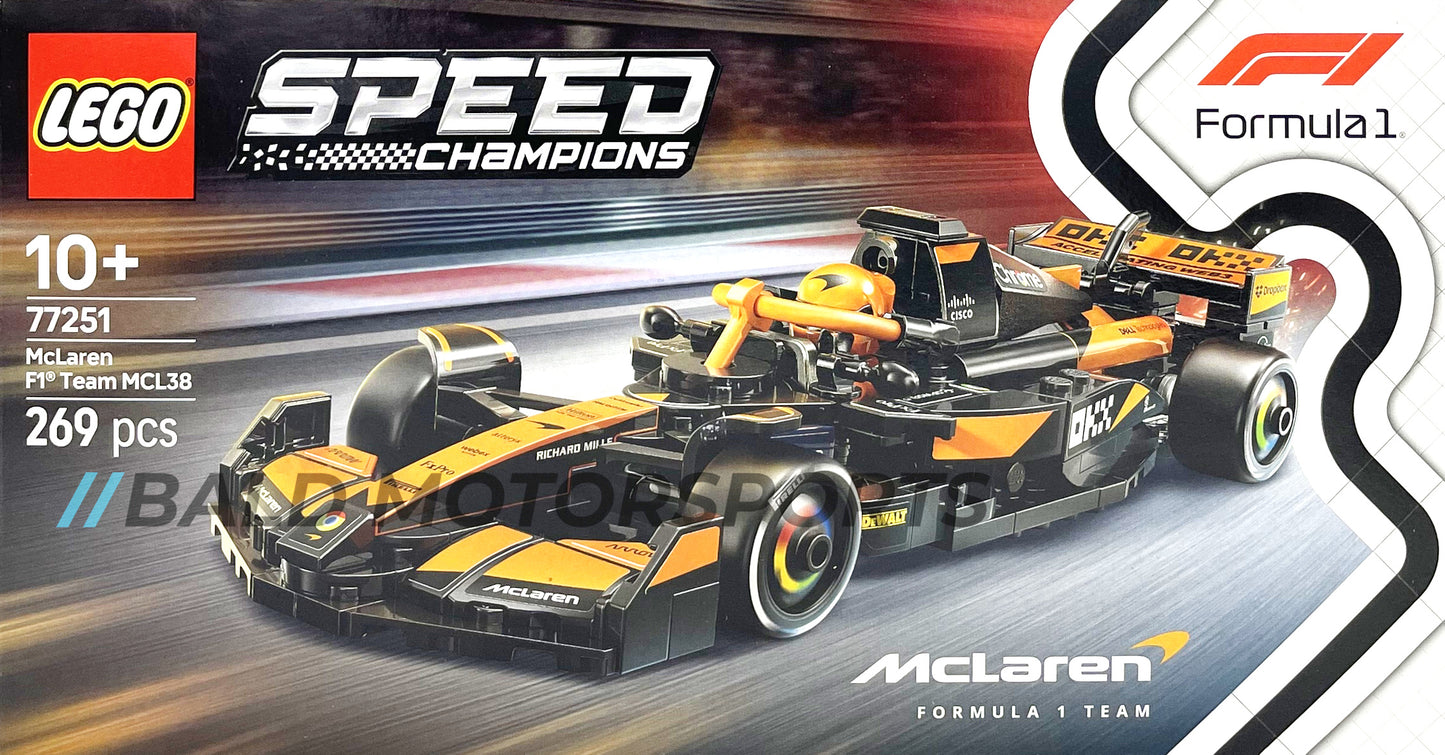 Lego Speed Champions 77251 McLaren MCL38 Formel-1-Rennwagen