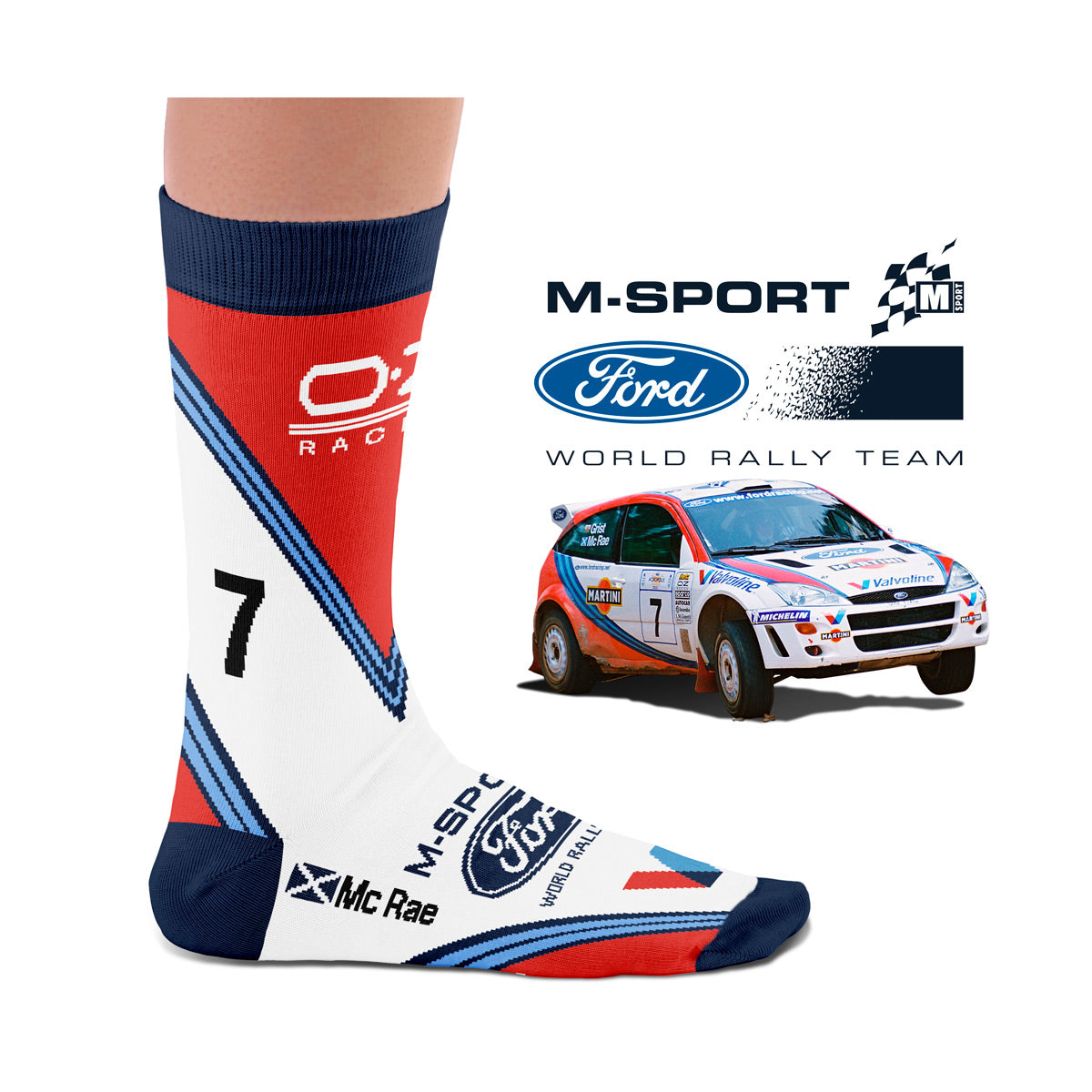 Hochwertige Motorsportsocken Colin McRae Heel Tread