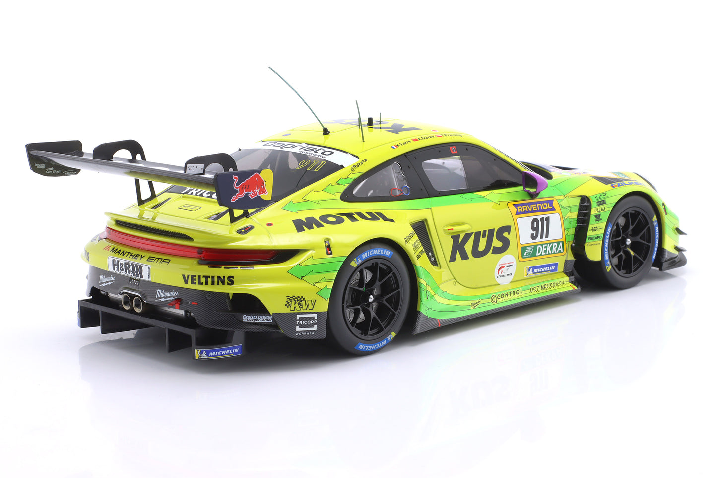 Porsche 911 GT3 R "Grello" Manthey Racing Zweiter 24h Nürburgring 2025 1:18 Ixo