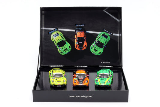 3er-Set Porsche 911 GT3 R Manthey EMA Preining, Schuring, Güven DTM 2025 1:43 Ixo