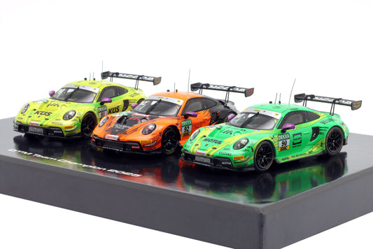 3er-Set Porsche 911 GT3 R Manthey EMA Preining, Schuring, Güven DTM 2025 1:43 Ixo