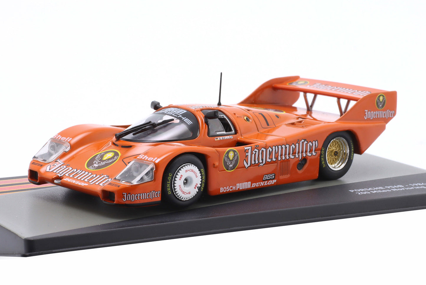 Porsche 956B Jägermeister Brun Motorsport Stefan Bellof 200 Meilen Norisring 1984 1:43 Altaya