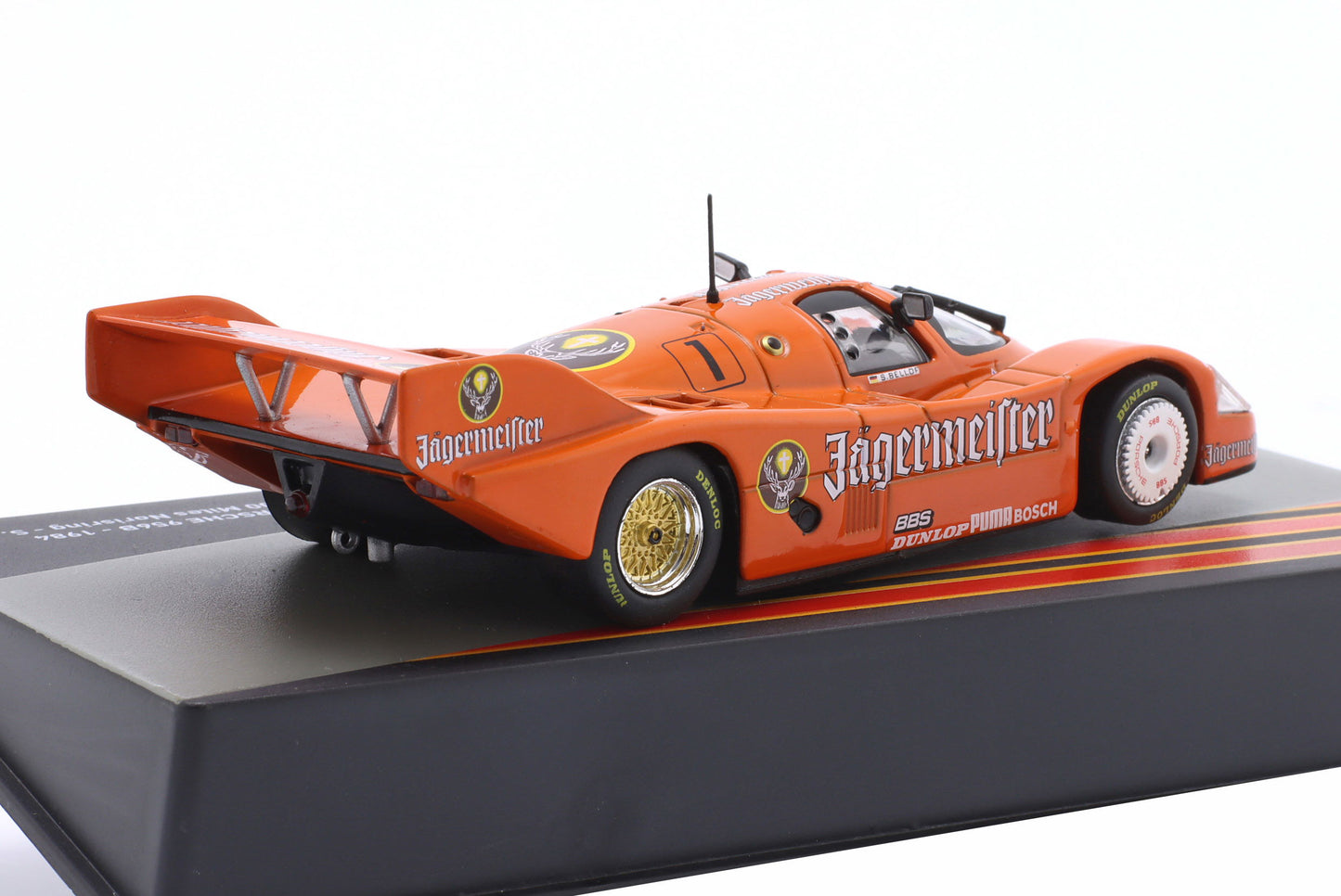 Porsche 956B Jägermeister Brun Motorsport Stefan Bellof 200 Meilen Norisring 1984 1:43 Altaya