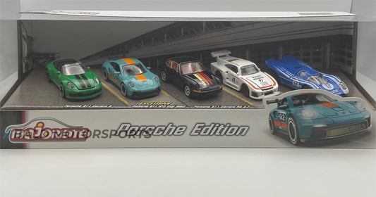 Majorette Porsche Geschenkset mit 5 Autos