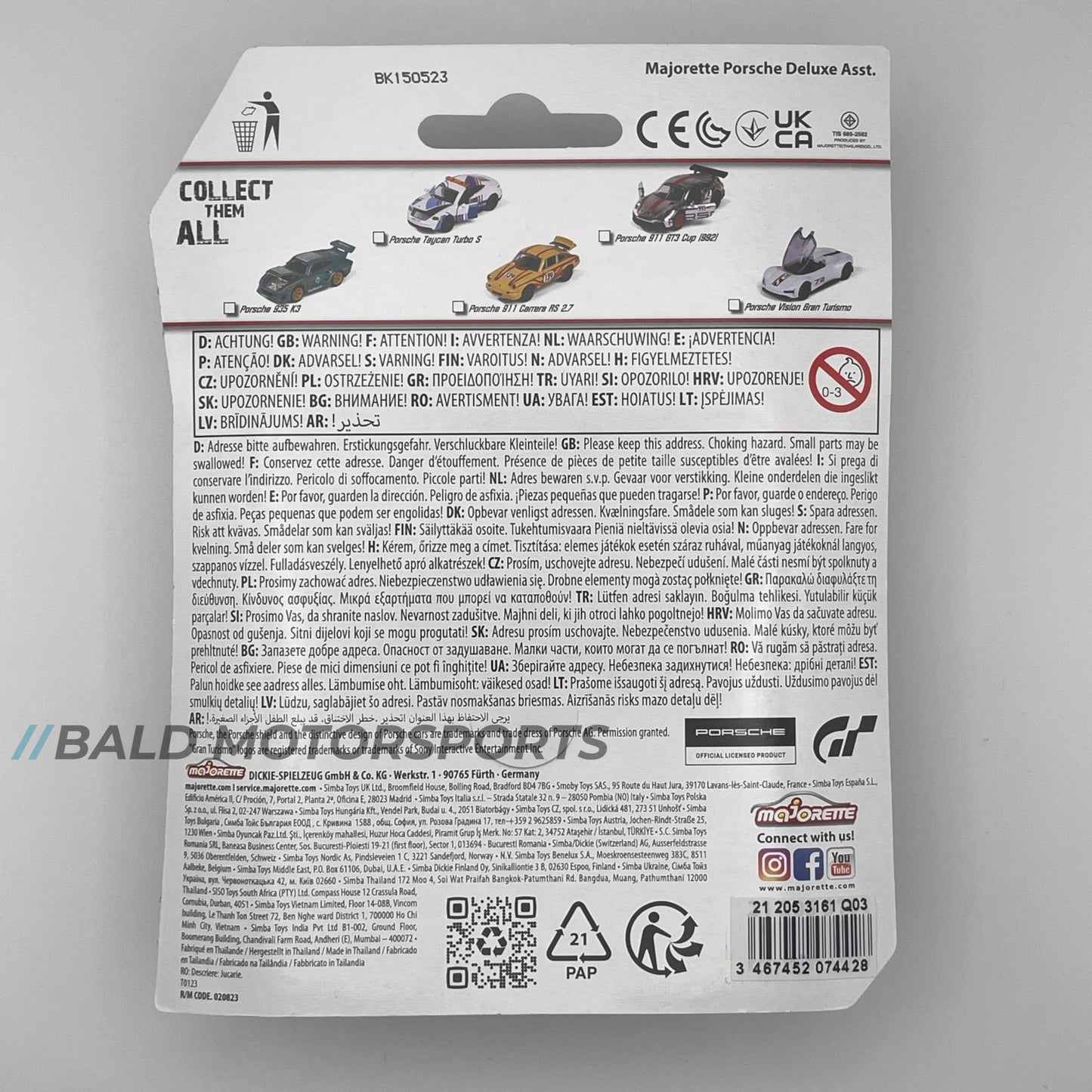 Majorette Porsche 911 Carrera RS 2.7