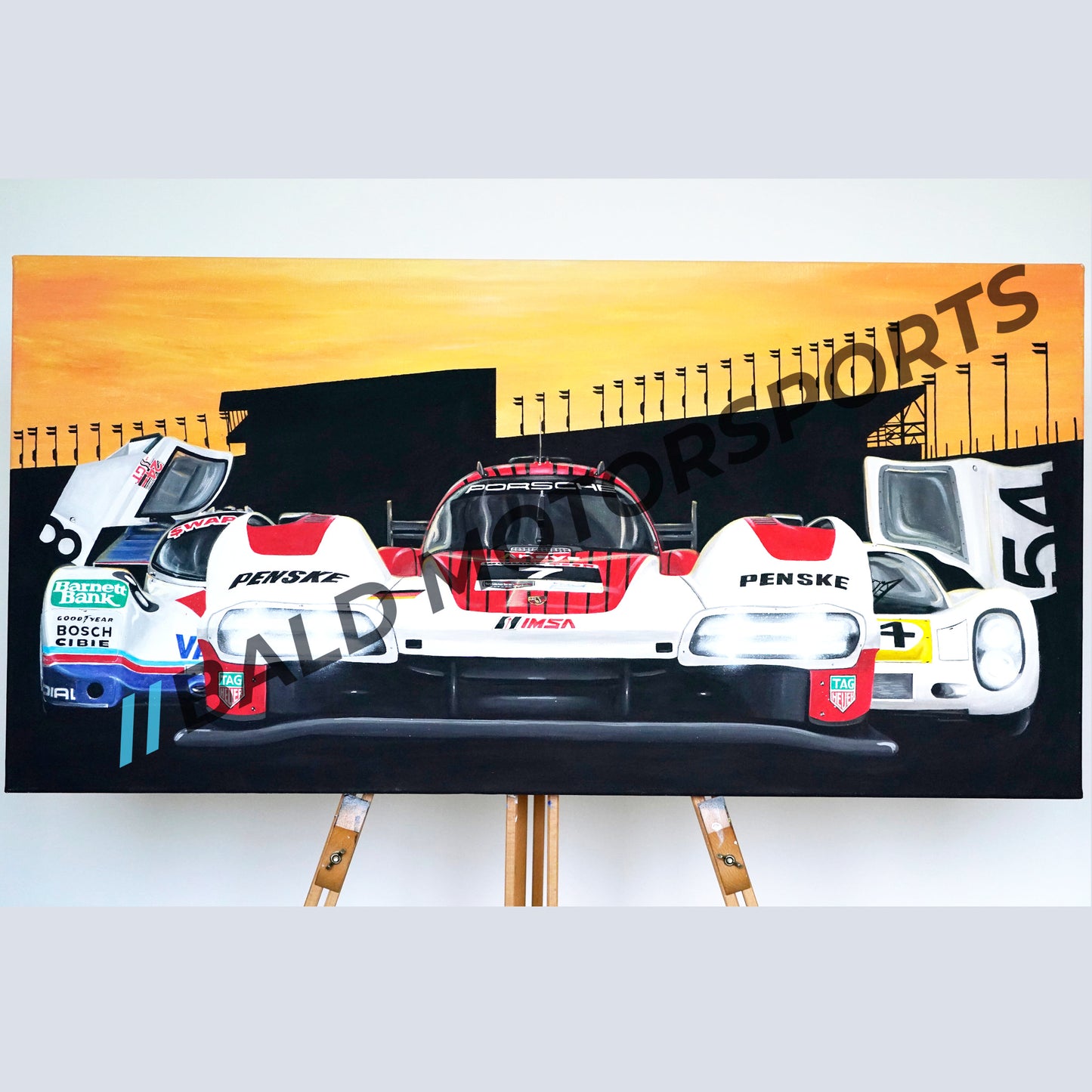 Leinwandgemälde "Porsche at Daytona" Künstler: René Wirfs