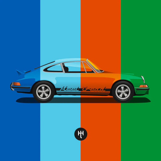 Hochwertige Motorsportsocken Set (Porsche RS) Heel Tread