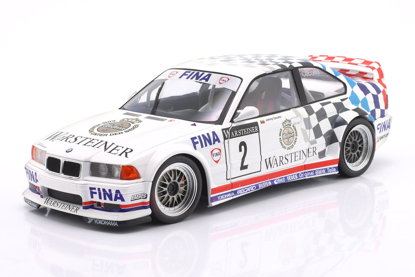 BMW M3 GTR (E36) FINA BMW M-Team Johnny Cecotto Sieger ADAC GT-Cup 1993 1:18 WERK83