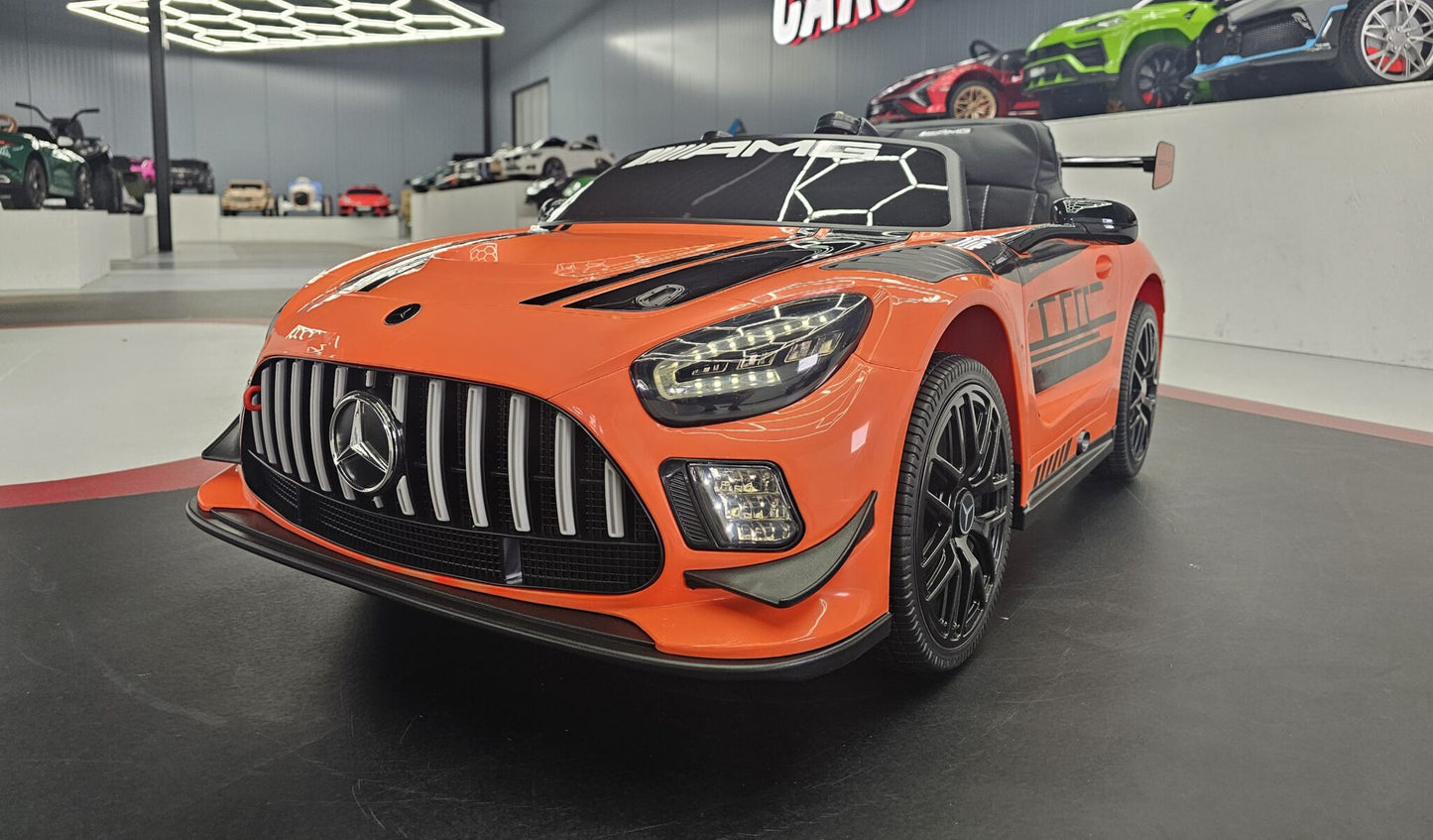 Mercedes-AMG GT3 Kinderauto 12 Volt Orange mit Fernbedienung