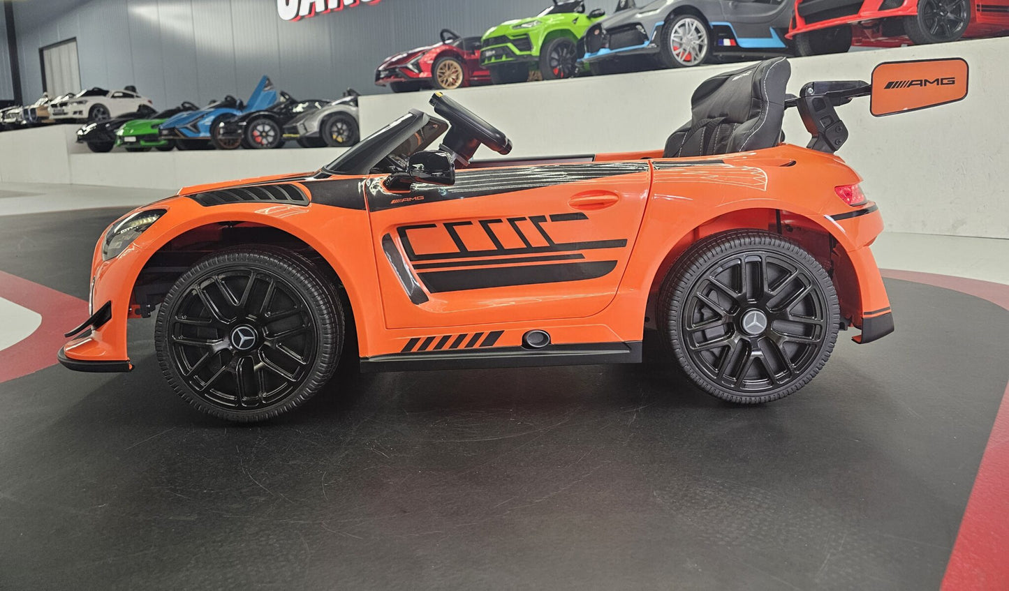 Mercedes-AMG GT3 Kinderauto 12 Volt Orange mit Fernbedienung