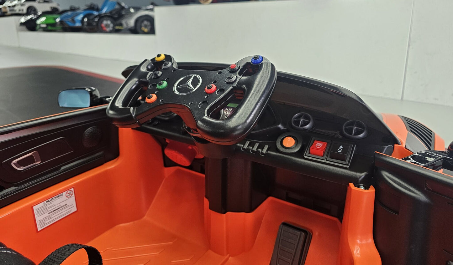 Mercedes-AMG GT3 Kinderauto 12 Volt Orange mit Fernbedienung