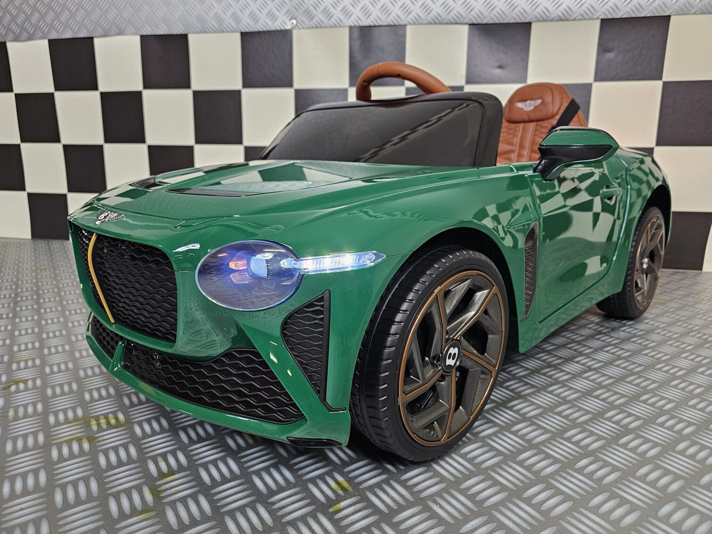 Bentley Bacalar Kinderauto 12 Volt Metallic Grün mit Fernbedienung