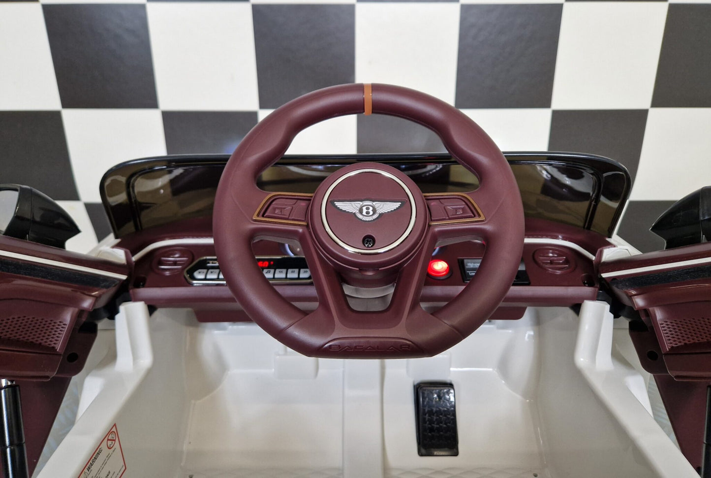 Bentley Bacalar Kinderauto 12 Volt Weiß mit Fernbedienung