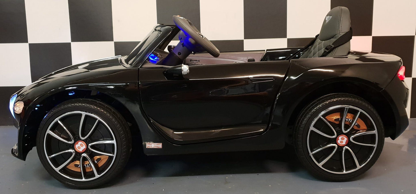 Bentley EXP 12 Kinderauto 12 Volt mit Fernbedienung Schwarz | Offiziell lizenziert