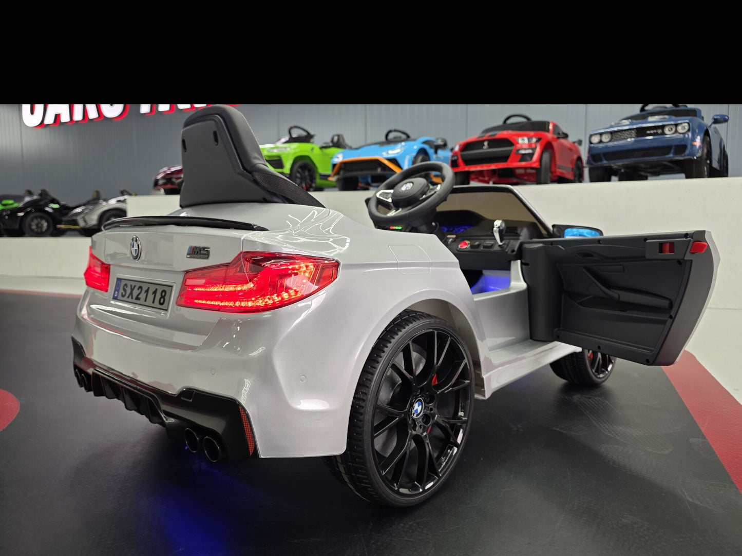 BMW M5 Kinderauto 24 Volt Grau Metallic mit Fernbedienung