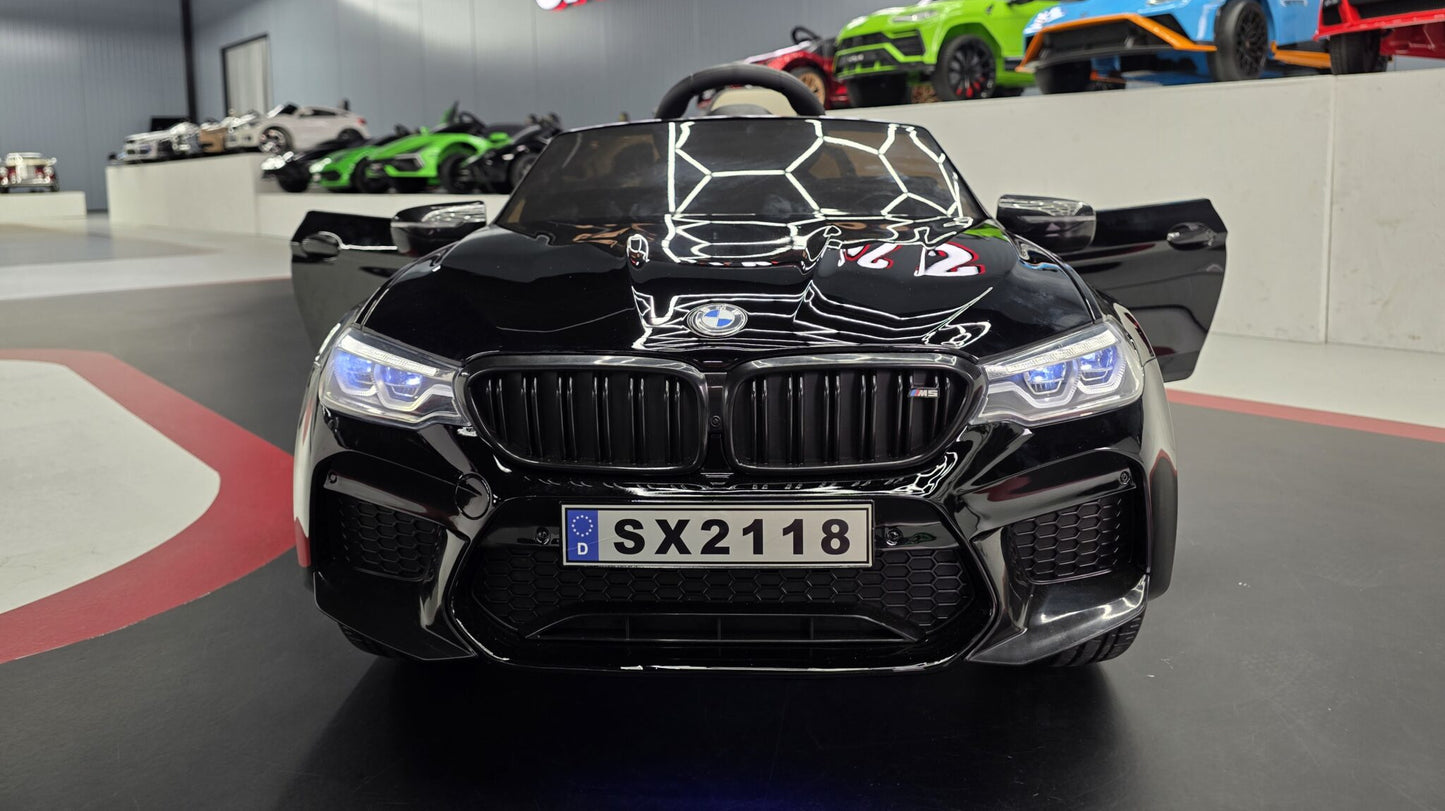 BMW M5 Kinderauto 24 Volt Schwarz Metallic mit Fernbedienung
