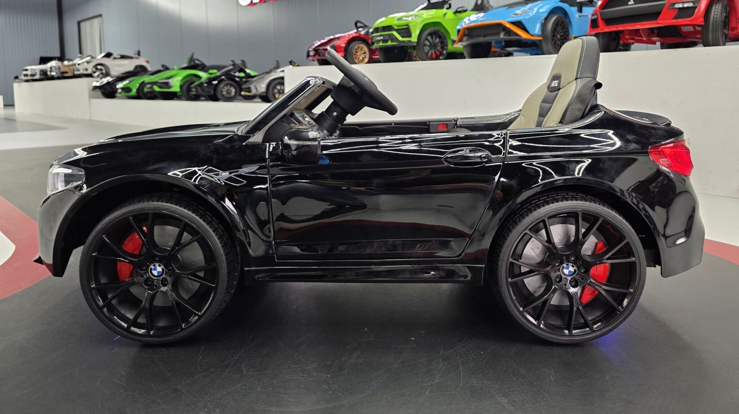 BMW M5 Kinderauto 24 Volt Schwarz Metallic mit Fernbedienung