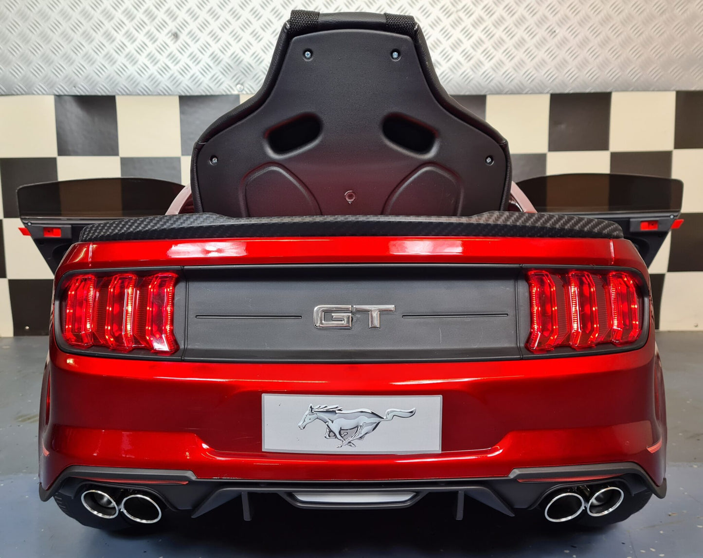 Ford Mustang Drift Kinderauto 24 Volt Rot Metallic mit Fernbedienung