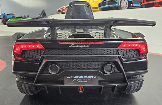 Lamborghini Huracán Kinderauto 12 Volt Schwarz Metallic mit Fernbedienung