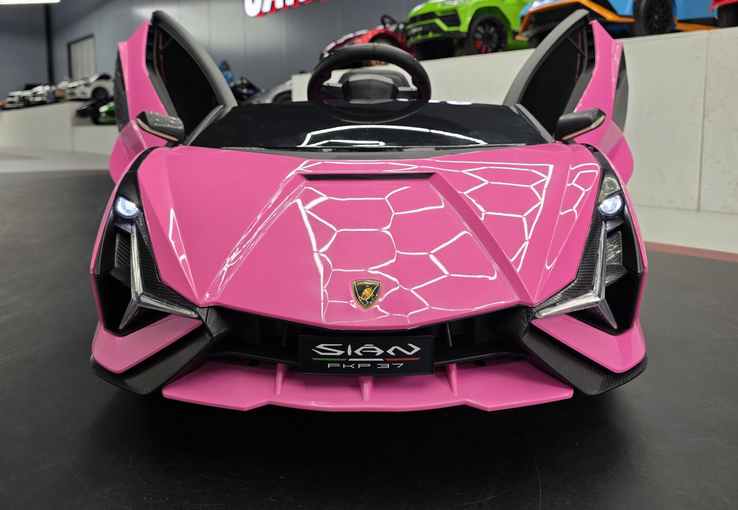 Lamborghini Sián Kinderauto 12 Volt Rosa mit Fernbedienung