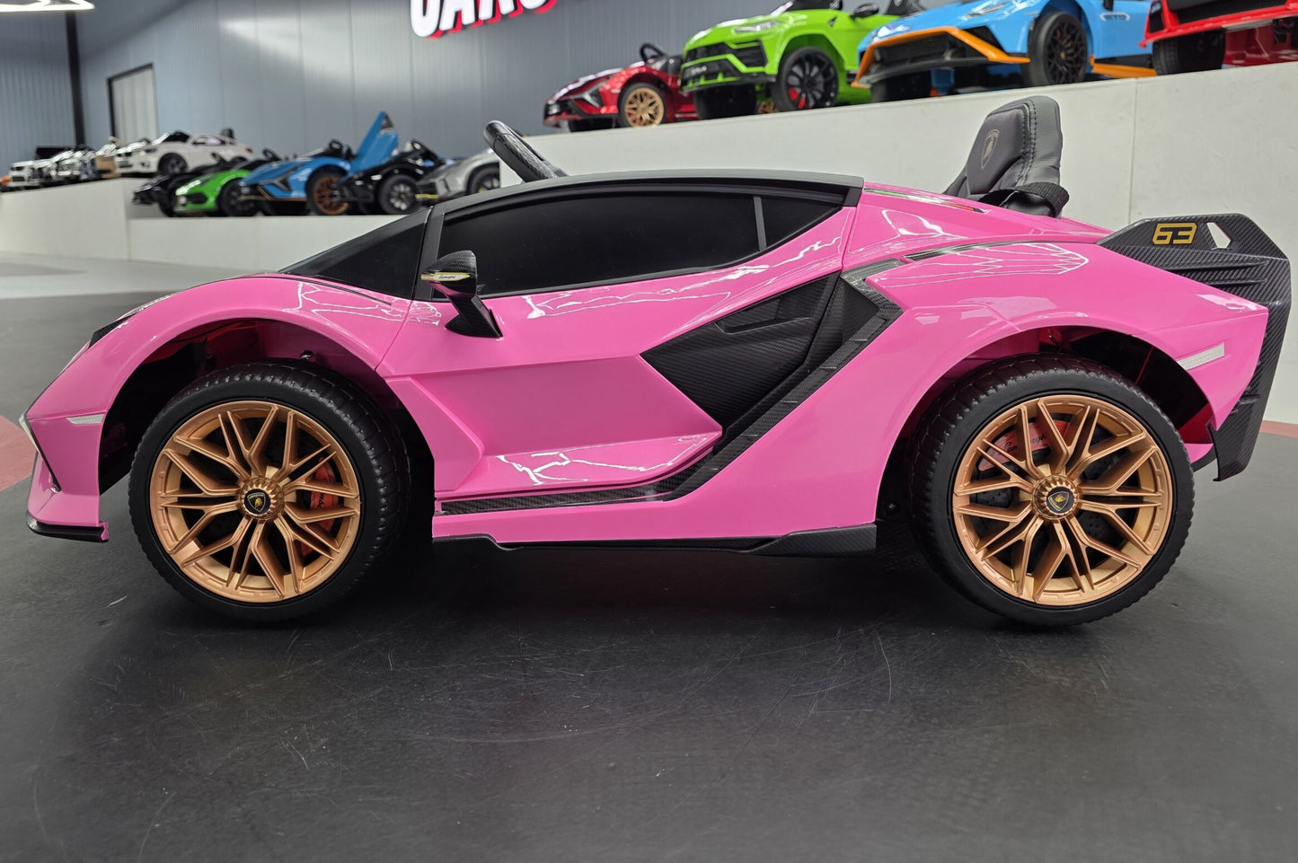 Lamborghini Sián Kinderauto 12 Volt Rosa mit Fernbedienung